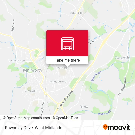 Rawnsley Drive map