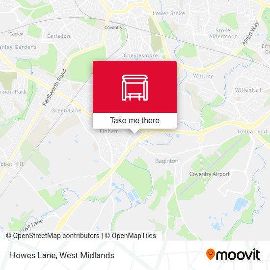 Howes Lane map