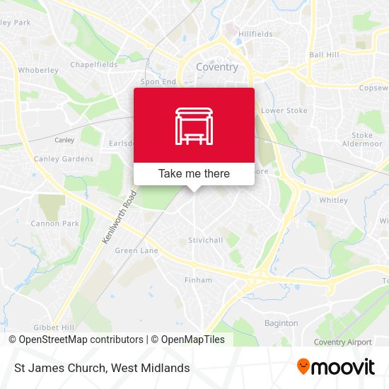 St James Church map