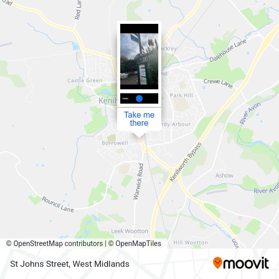 St Johns Street map