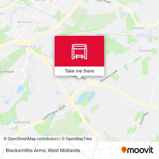 Blacksmiths Arms map