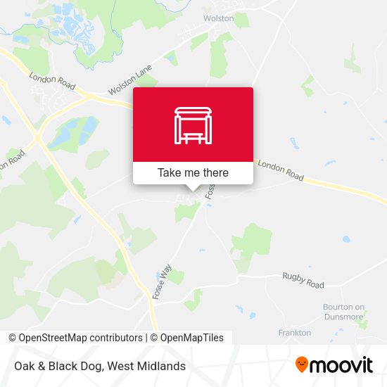 Oak & Black Dog map