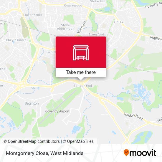 Montgomery Close map
