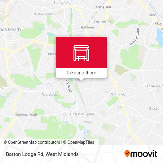Barton Lodge Rd map