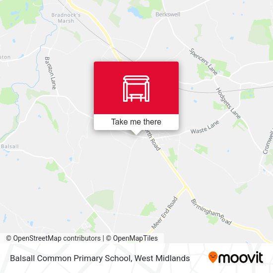 Balsall Common Primary School map