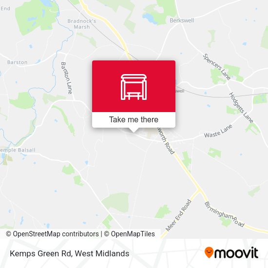 Kemps Green Rd map