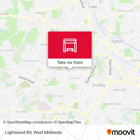 Lightwood Rd map