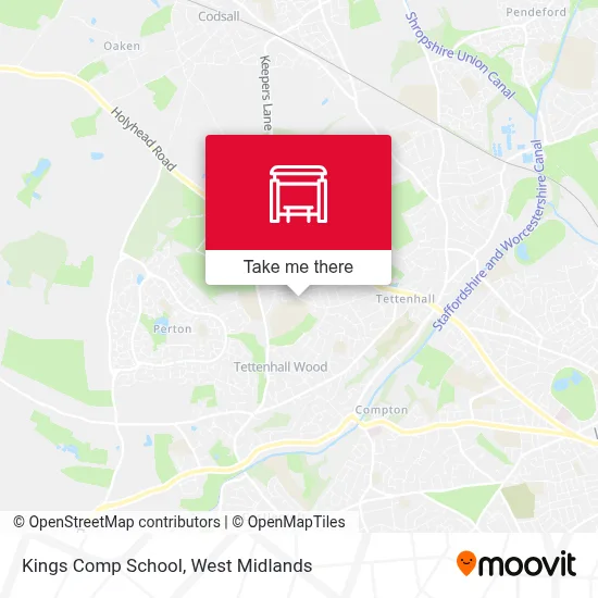 Kings Comp School map