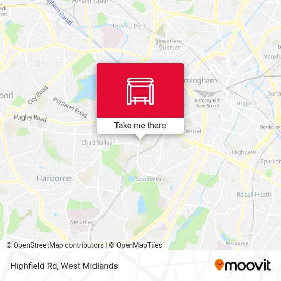 Highfield Rd map