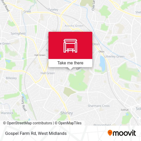 Gospel Farm Rd map