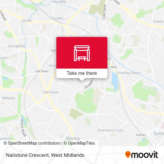 Nailstone Crescent map