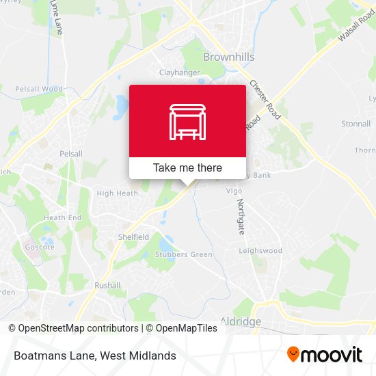 Boatmans Lane map