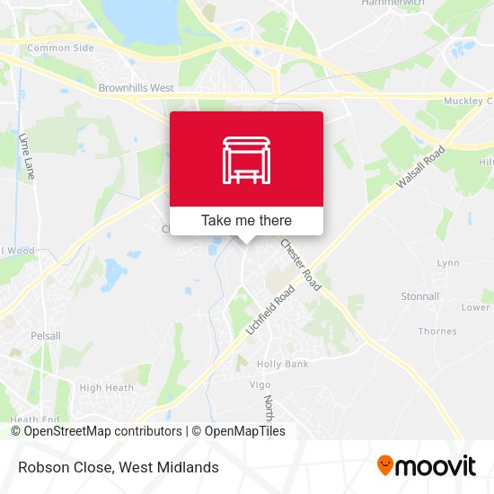Robson Close map
