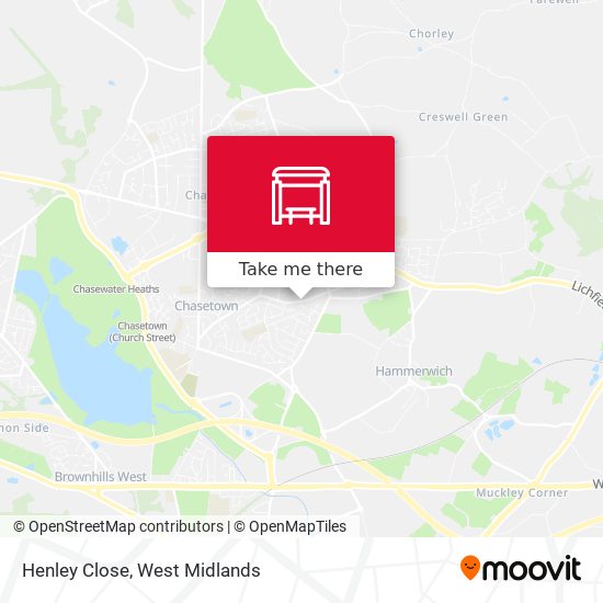 Henley Close map