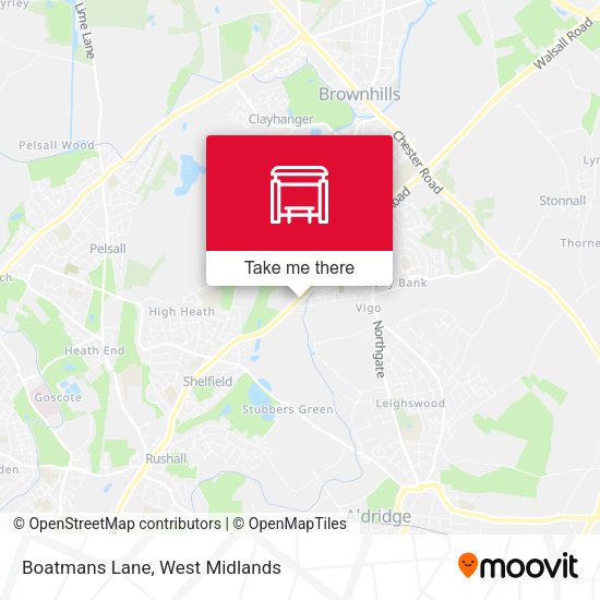Boatmans Lane map