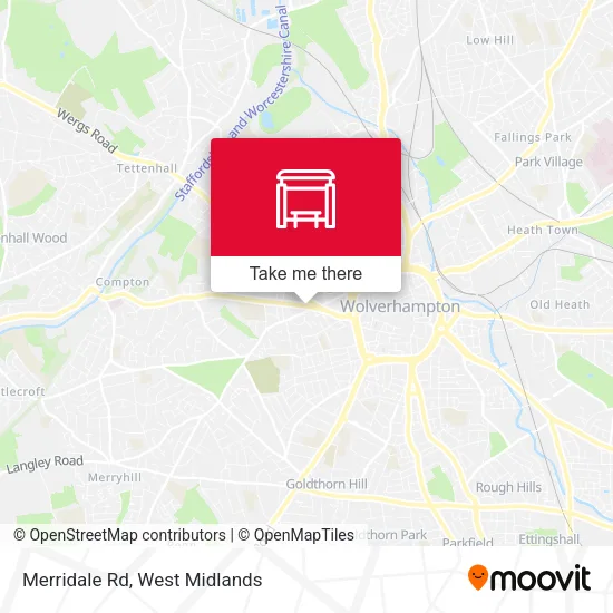 Merridale Rd map