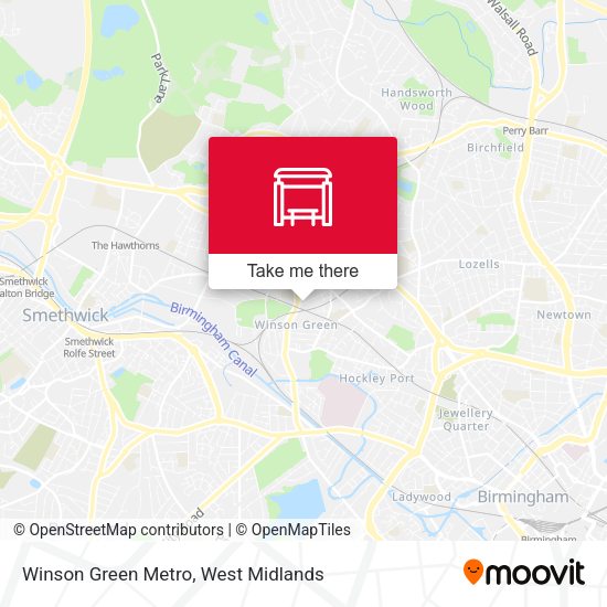 Winson Green Metro map