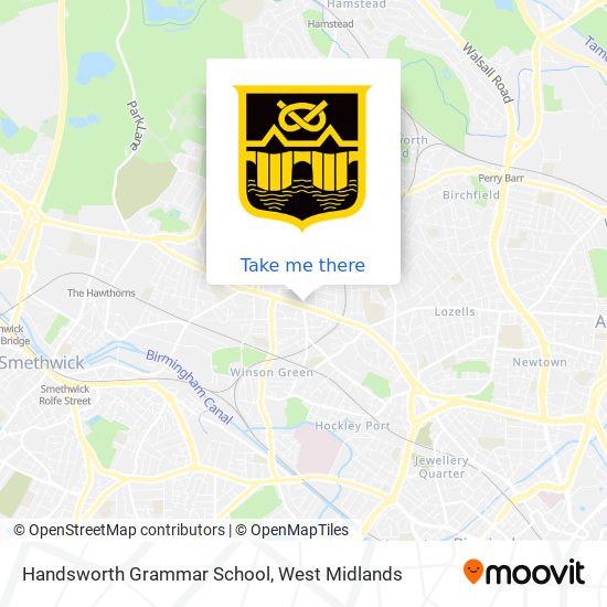 Handsworth Grammar School map