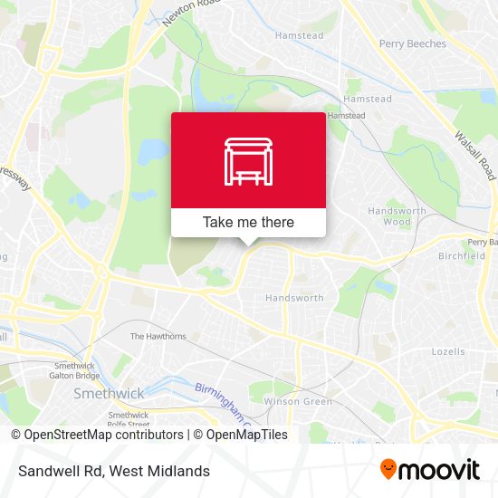 Sandwell Rd map
