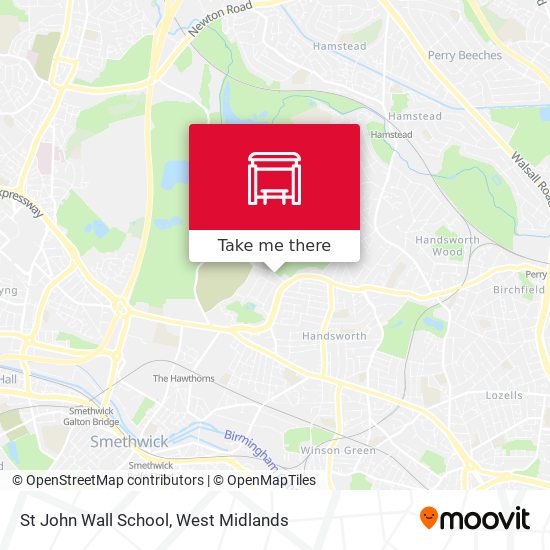 St John Wall School map