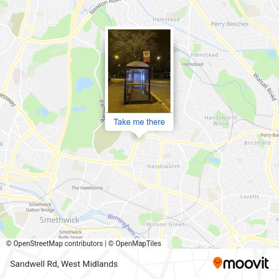 Sandwell Rd map