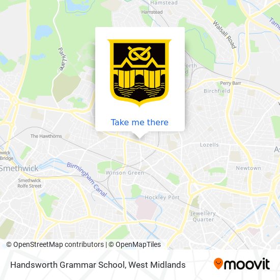 Handsworth Grammar School map