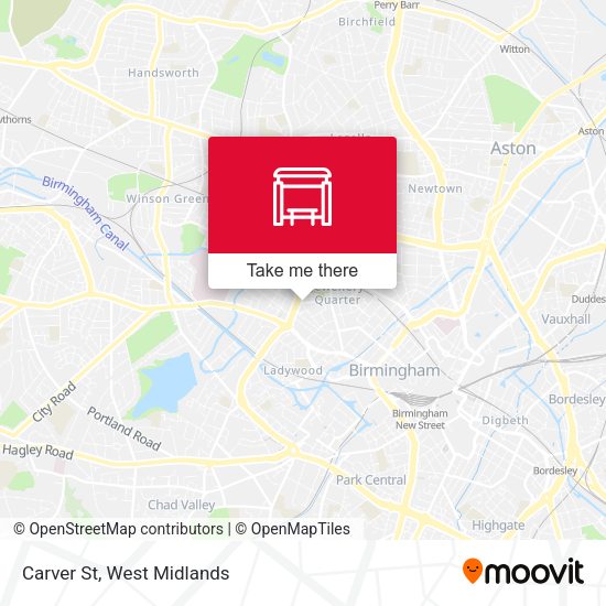 Carver St map