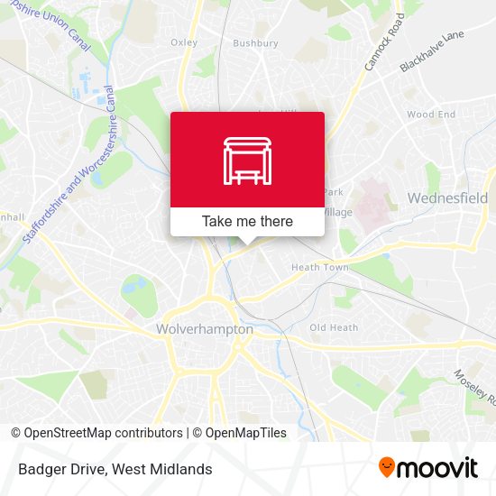 Badger Drive map