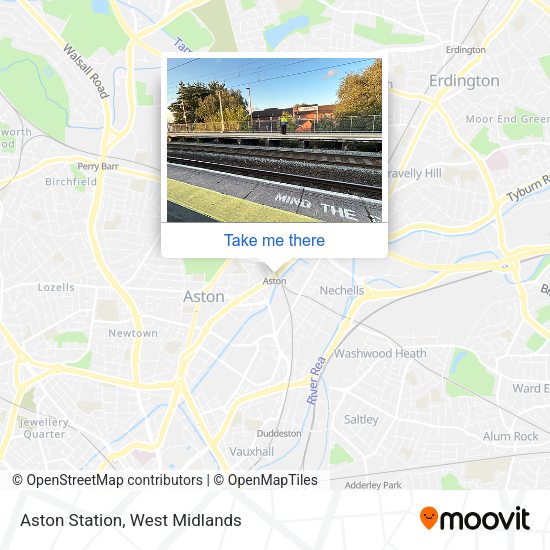 Aston Station map