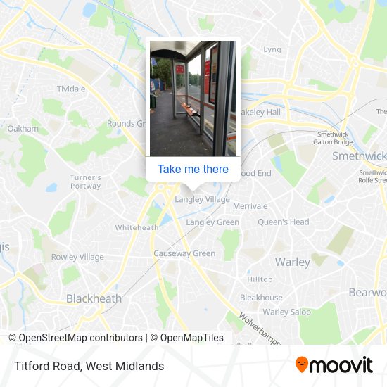 Titford Road map