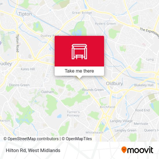 Hilton Rd map