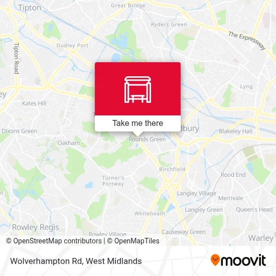 Wolverhampton Rd map