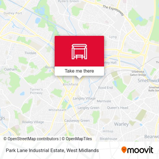 Park Lane Industrial Estate map