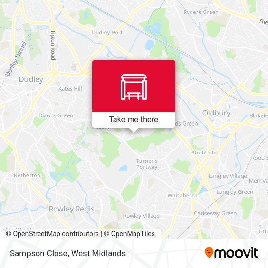 Sampson Close map