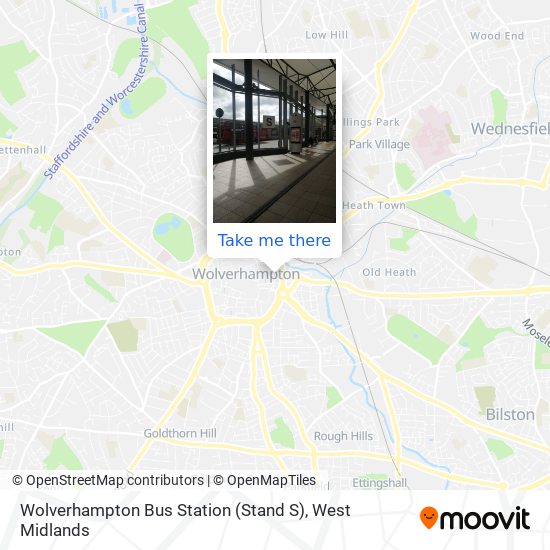 Wolverhampton Bus Station (Stand S) map