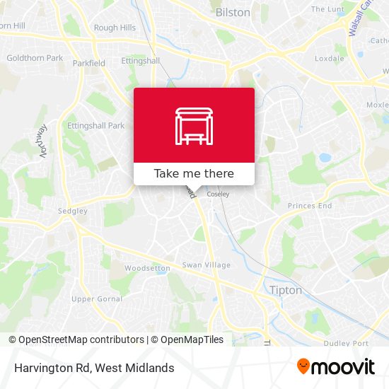 Harvington Rd map