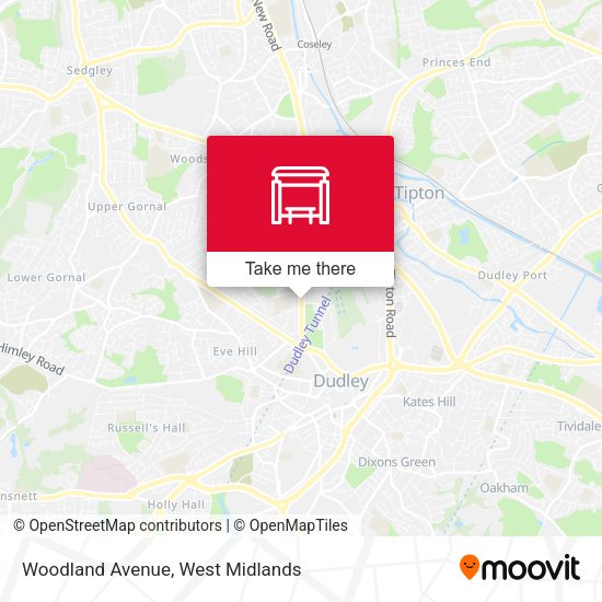 Woodland Avenue map