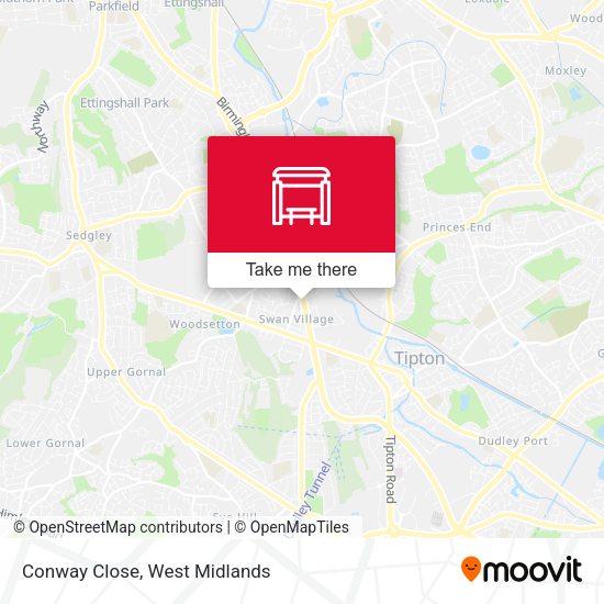 Conway Close map