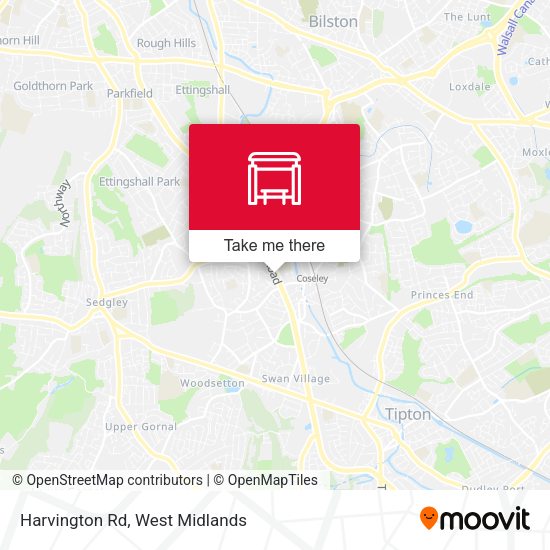 Harvington Rd map