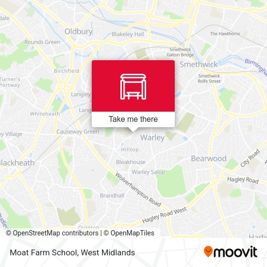 Moat Farm School map