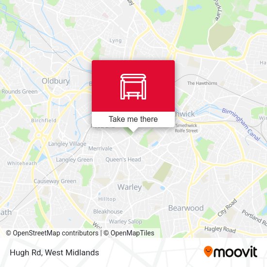 Hugh Rd map