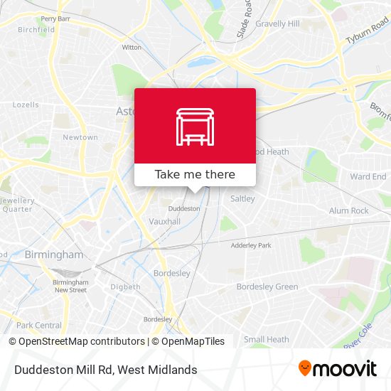 Duddeston Mill Rd map