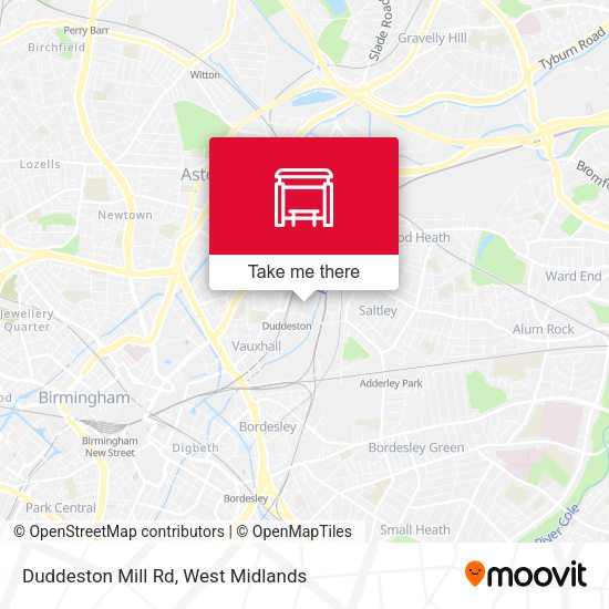 Duddeston Mill Rd map