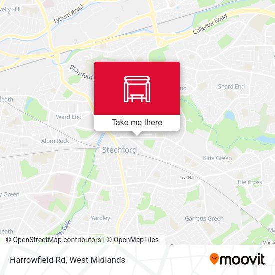 Harrowfield Rd map