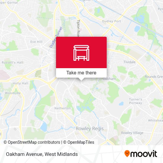 Oakham Avenue map