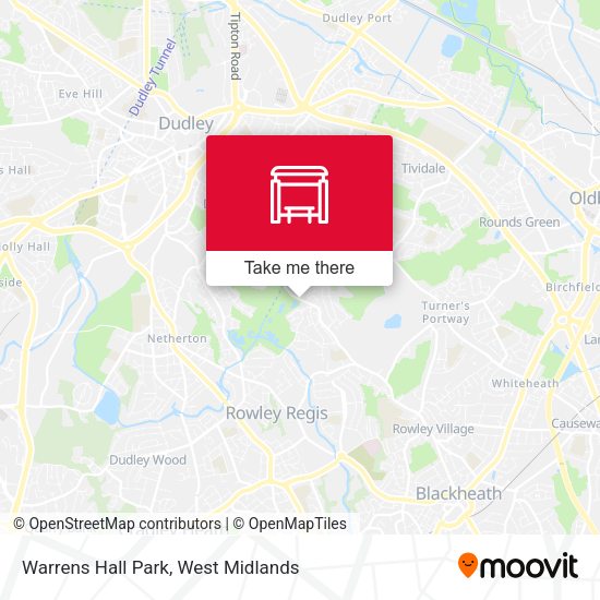 Warrens Hall Park map