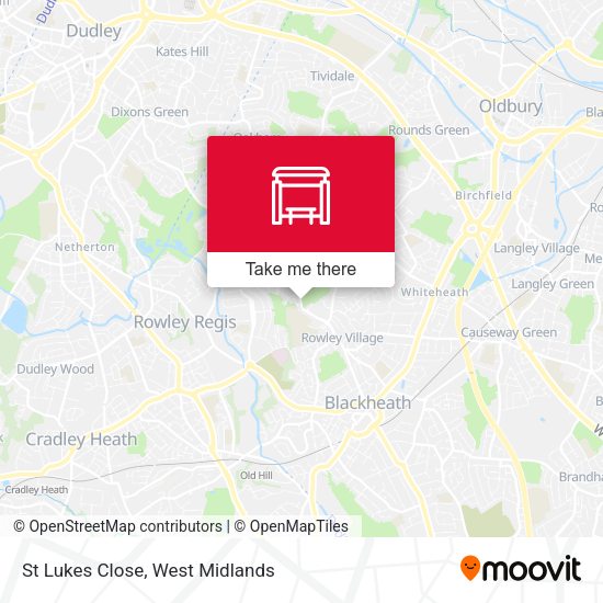 St Lukes Close map