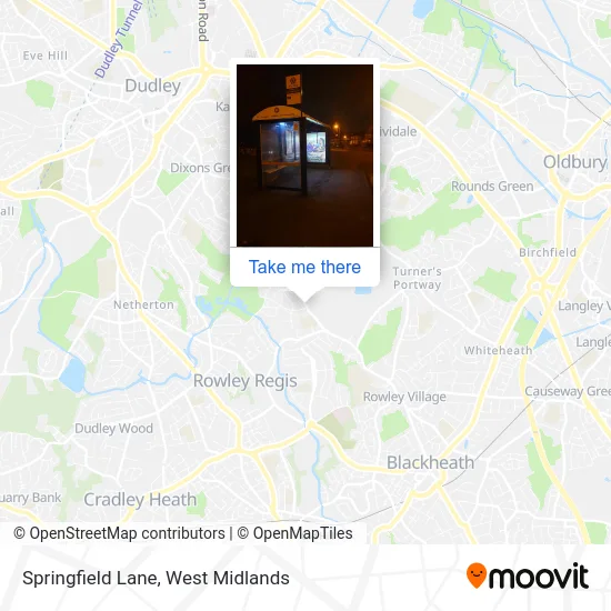 Springfield Lane map