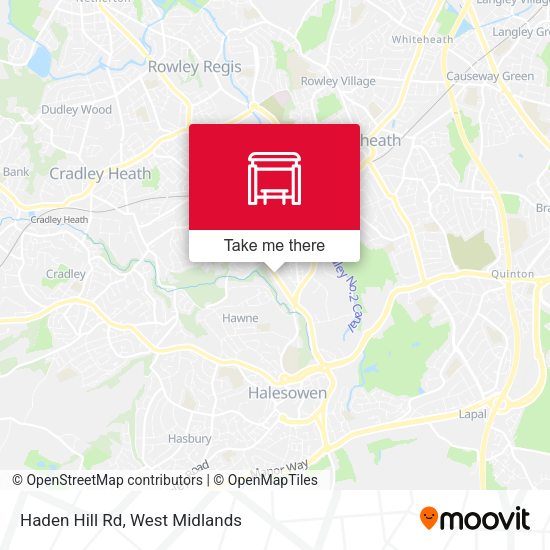 Haden Hill Rd map