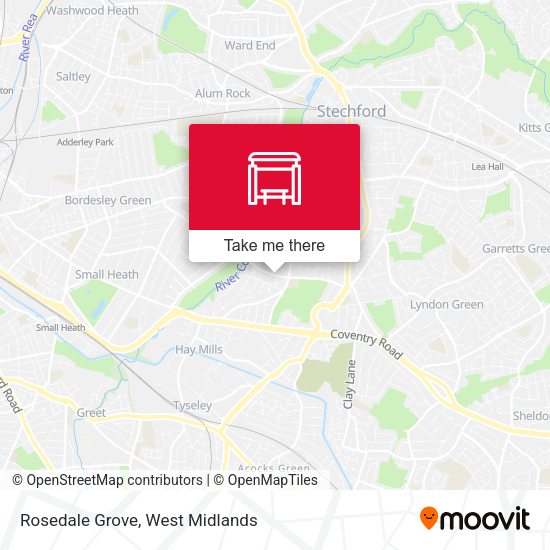 Rosedale Grove map